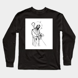 Jesus Christ Good Shepherd Long Sleeve T-Shirt